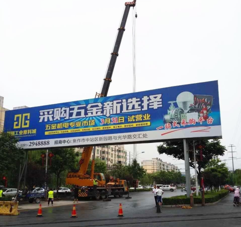 龙门架跨路广告牌，龙门架广告灯箱